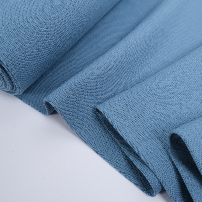 Rib Cuff Fabric Blue - Leonore - Maison Klem